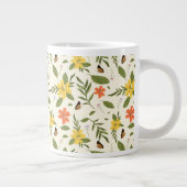 Vintage Blume und Schmetterlingsmuster Jumbo-Tasse (Rechts)
