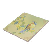 Vintage Blume und Vogelarten Aviäre Kunst Fliese (Seite)