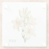 Vintage Blume Untersetzer aus Monogramm 1 (Rückseite)