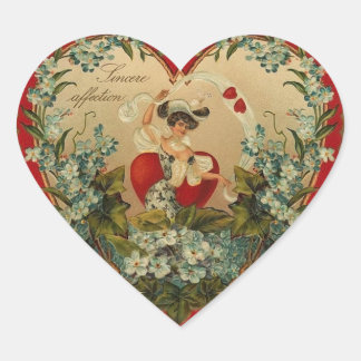 Vintage Blume Valentine Stickers