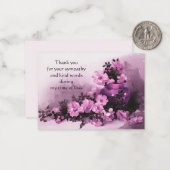 Vintage Blume Vase Danke Karte (Vorderseite/Rückseite Beispiel)