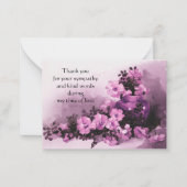 Vintage Blume Vase Danke Karte (Vorderseite)