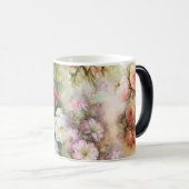 Vintage Blume Verwandlungstasse (VorderseiteRechts)