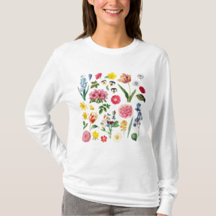 Vintage Blume, Vintag botanisch, Wildblume T-Shirt