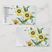 Vintage Blume Visitenkarte (Vorne/Hinten)