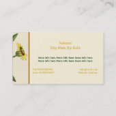 Vintage Blume Visitenkarte (Rückseite)