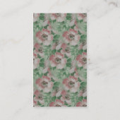 Vintage Blume Visitenkarte (Rückseite)