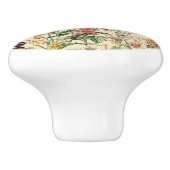 Vintage Blume von Adolphe Millot Keramikknauf (Seitenansicht)