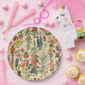 Vintage Blume von Adolphe Millot Pappteller (Party)