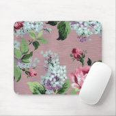 Vintage Blume Wallpaper Mousepad (Mit Mouse)