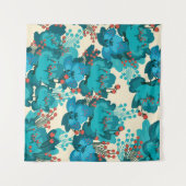 Vintage Blume Wandteppich (Vorderseite (Horizontal))