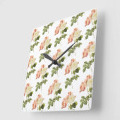 Vintage Blume Wanduhr 2 (Winkel)