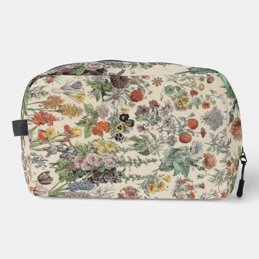 Vintage Blume Waschbeutel (Vorderseite)