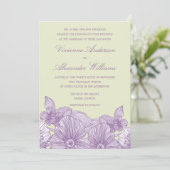VINTAGE BLUME| WEDERINVITATION EINLADUNG (Stehend Vorderseite)