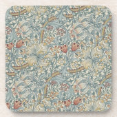 Vintage Blume William Morris Golden Lily Getränkeuntersetzer (Vorderseite)