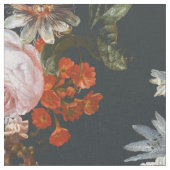 Vintage Blume zum dunkelblauen Hintergrund Stoff (Nahaufnahme)