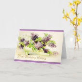 Vintage Blume zum Geburtstag, mit weißen Umschläge Karte (Gelbe Blume)