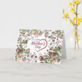 Vintage Blume zum Muttertag Karte (Gelbe Blume)