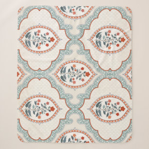 Vintage Blume Zweige, indische Textilien. Sherpadecke