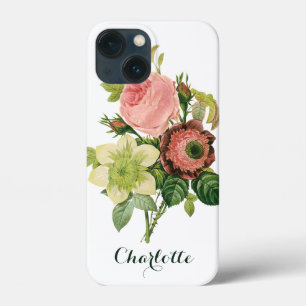 Vintage Blumen, Anemonen Rosen Clematis von Redout Case-Mate iPhone Hülle