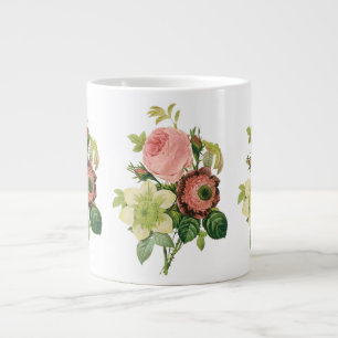 Vintage Blumen, Anemonen Rosen Clematis von Redout Jumbo-Tasse