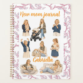 Vintage Blumen-Aquarell neue Mama Selbstfürsorge c Planer