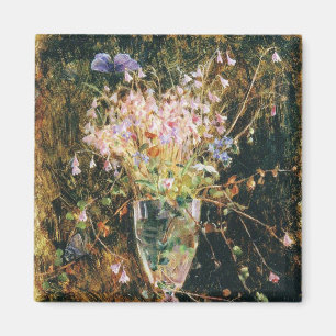 Vintage-Blumen blau Maria Wiik Linnea Borealis Magnet
