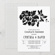 Vintage-Blumen Blumen Hochzeitspaare Dusche