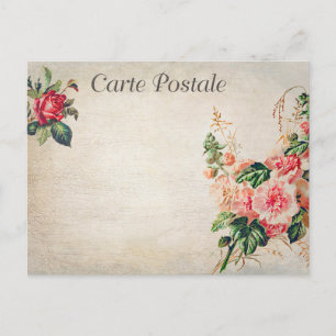 Vintage Blumen Blumen Rosenblüten Postkarte