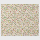Vintage Blumen-Blumenhintergrund Geschenkpapier (Flach)