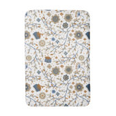 Vintage-Blumen-Botanik-Musterdesign Badematte (Vorderseite Vertikal)