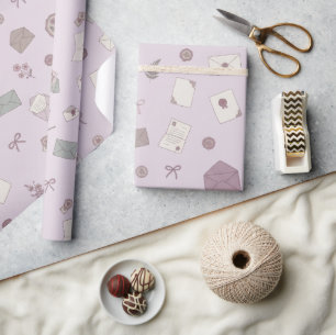 Vintage-Blumen-Briefe & Umschläge Geschenkpapier