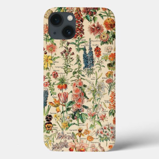 Vintage Blumen Case-Mate iPhone Hülle (Rückseite)