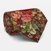 Vintage Blumen-Chintz-Muster Krawatte (Gerollt)