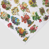 Vintage-Blumen-Collage-Decoupage-Drucke Seidenpapier (Ausschnitt)