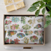 Vintage-Blumen-Collage-Decoupage-Drucke Seidenpapier (Geschenk)