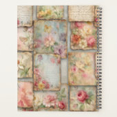 Vintage Blumen-Collage Planer (Rückseite)