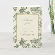 Vintage Blumen Dankeschön Elegante Botanische benu