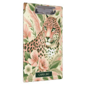 Vintage Blumen Dschungel Leopard Klemmbrett (Rechts)