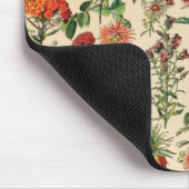 Vintage Blumen durch Adolphe Millot Mousepad (Ecke)