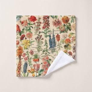 Vintage Blumen durch Adolphe Millot Waschlappen