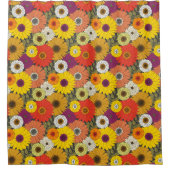 vintage Blumen Duschvorhang (Vorderseite)