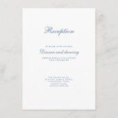 Vintage Blumen-Dusty-Hochzeit Begleitkarte (Vorderseite)