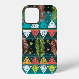 vintage Blumen ethnic nahtloses Muster im Doodle-S iPhone 12 Hülle