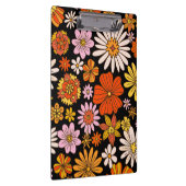 Vintage-Blumen-Explosion – Farbige Retro-Blume Klemmbrett (Rechts)