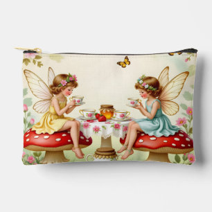 Vintage-Blumen-Feengarten zum Picknick Zubehörtasche