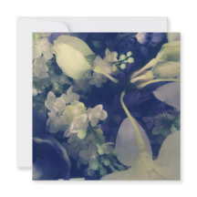 vintage Blumen Flachkarte 