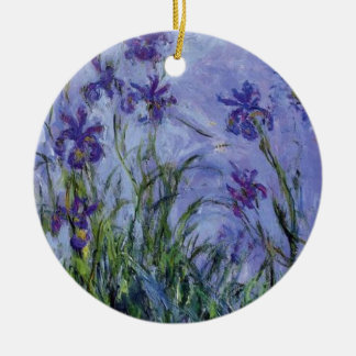 vintage Blumen Flieder-Schwertlilien-1917 monet. Keramikornament