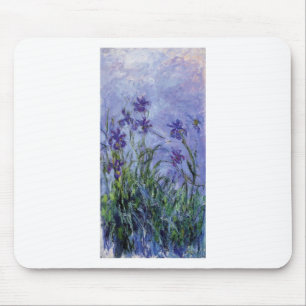 Vintage-Blumen Flieder-Schwertlilien-1917 Monet. Mousepad