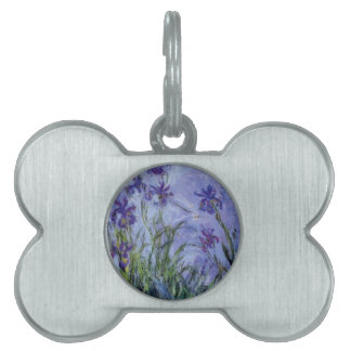 Vintage-Blumen Flieder-Schwertlilien-1917 Monet. Tiermarke